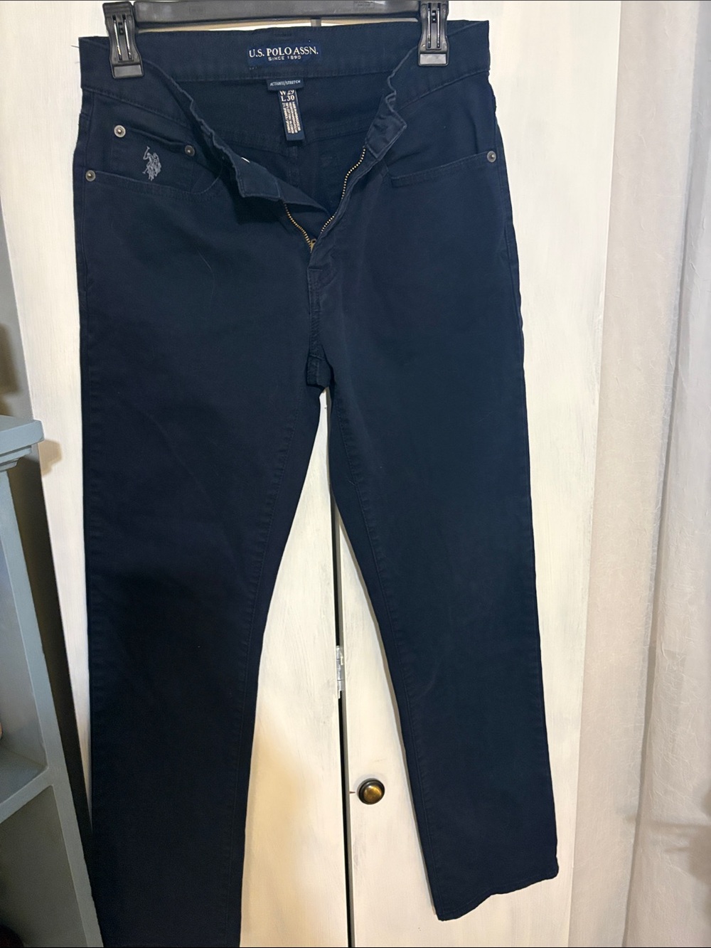 U.S. Polo Assn. Men's Dark Navy Slim Straight Jeans W29 L 30